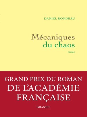 cover image of Mécaniques du chaos